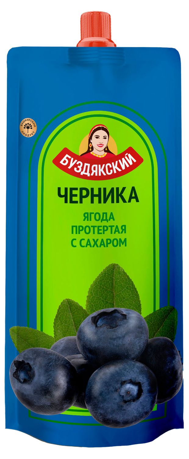 

Черника Буздякский протертая с сахаром, 280 г