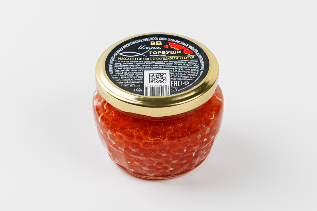 

Икра горбуши Вкусвилл 140 г