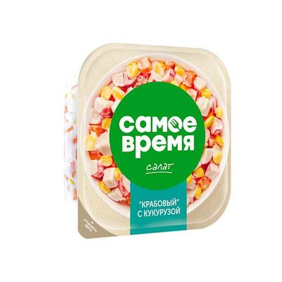 Салат Крабовый С Кукурузой 150г
