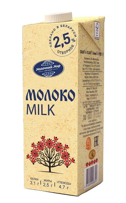

Молоко стерилизованное Молочный Мир 2.5% 1 л