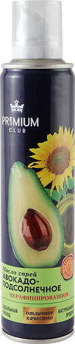 Масло-спрей Premium Club Авокадо-подсолнечное нерафинированное 250 мл