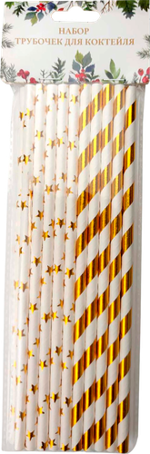 

Трубочки бумажные для коктейля ND Play Микс 20 шт.
