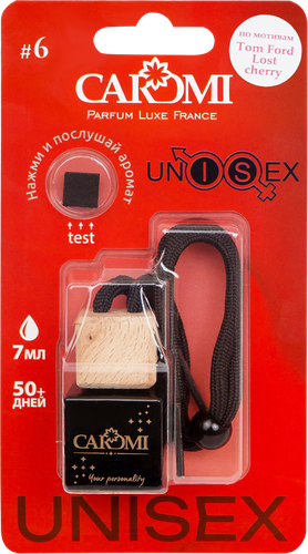 

Ароматизатор CaRoMi Unisex 6 автомобильный по мотивам Tom Ford Lost Cherry 7мл