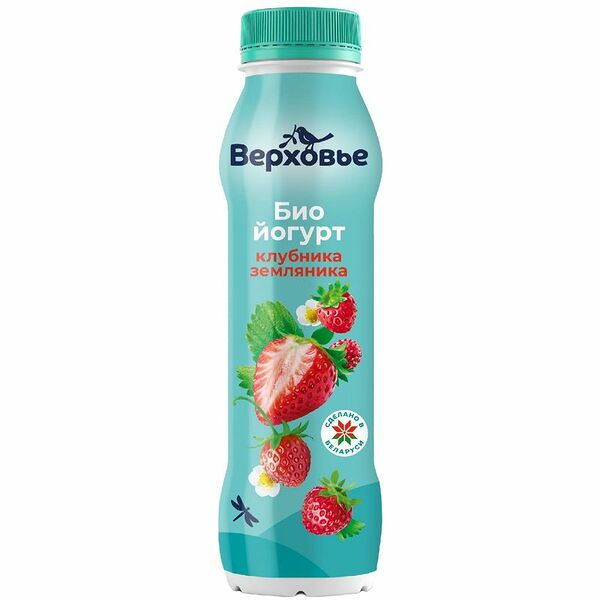 Биойогурт Верховье с клубникой, земляникой 2% 260 г