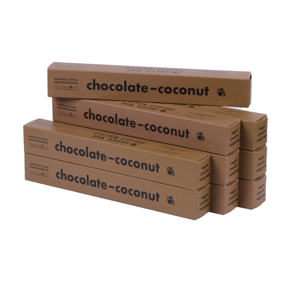 

Кофе в капсулах LAPCHEVSKY coffee Chocolate-coconut 10х5.5 г Россия