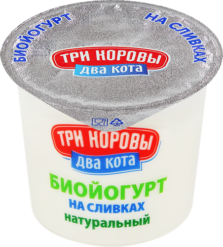

Биойогурт Три коровы Два кота натуральный 7% 125 г