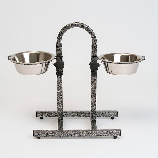 Cтойка-кормушка Rurri металлическая для собак 2 х 1.5 л