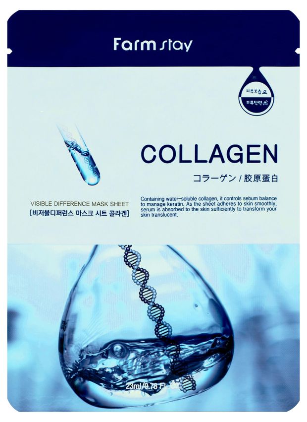 

Тканевая маска для лица Farm Stay Collagen 23 мл