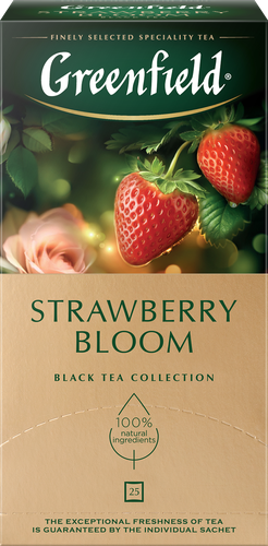 

Чай черный Greenfield Strawberry Bloom 25 пакетиков x 1.5 г