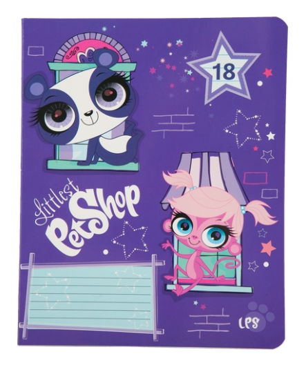 

Тетрадь Littlest Pet Shop 18 листов А5 линейка 1 шт.