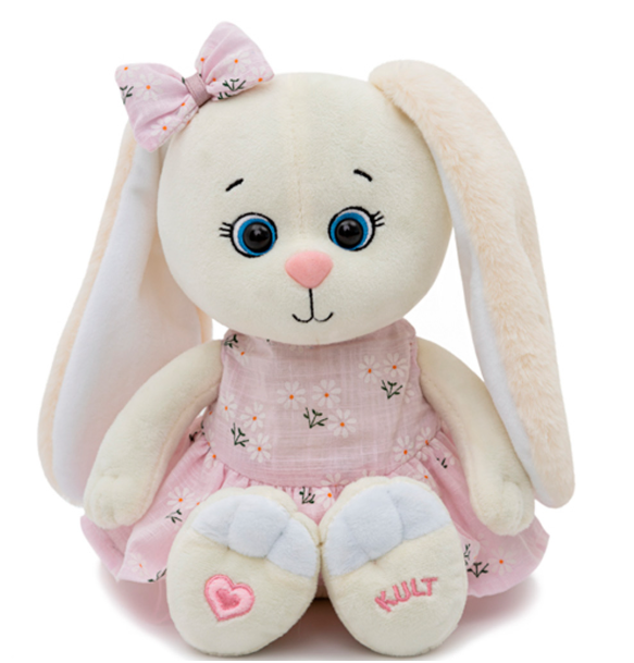 

Зайка Kult of toys Мия в платье 25 см