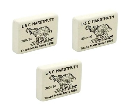 

Ластик Koh-I-Noor Elephant 2x3x0.8 см 3 шт.