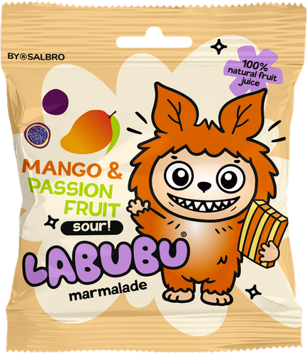 

Жевательный мармелад Labubu манго-маракуйя 45 г
