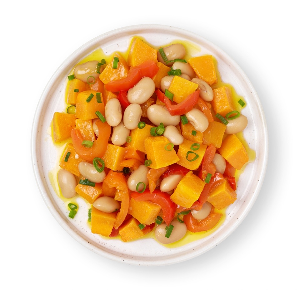 

Салат Азбука Вкуса из тыквы с белыми бобами 180 г