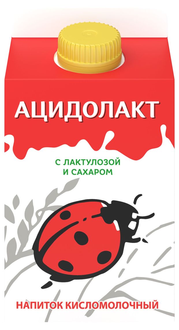 

Ацидолакт Божья коровка с сахаром и лактулозой 2.5%, 450 мл