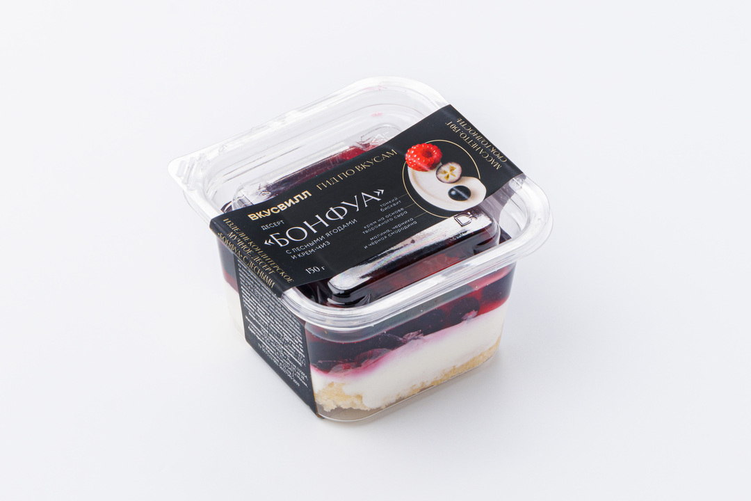 

Десерт ВкусВилл Бонфуа с лесными ягодами и крем-чиз 150 г