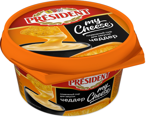

Сыр плавленый President My Cheese Чеддер для закусок 51% без змж 125 г