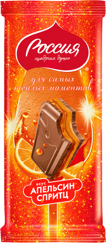 

Шоколад Россия-Щедрая душа Gold Selection со вкусом апельсин спритц 204 г