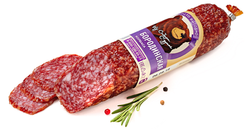 

Колбаса Просто выгодно! Бородинская сырокопченая 260 г