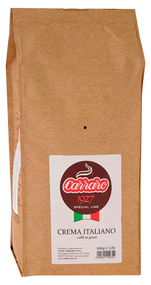 

Кофе в зернах Carraro Crema Italiano 1 кг