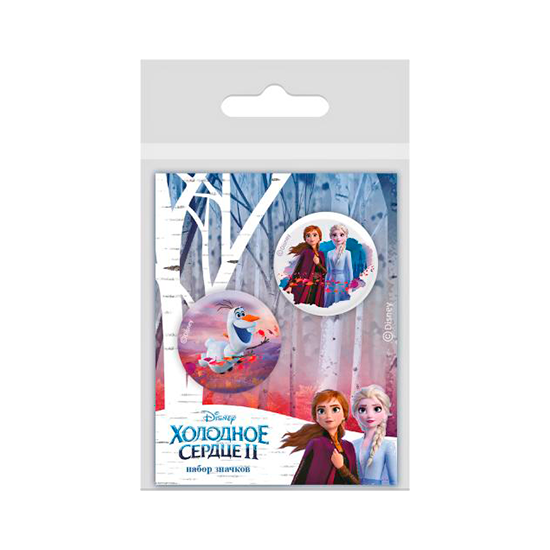 

Набор значков Disney Холодное сердце 2 шт., в ассортименте