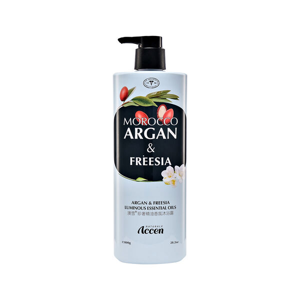 Гель для душа Accen Luminous с ароматом эфирного масла марокканской арганы и фрезии 800 г