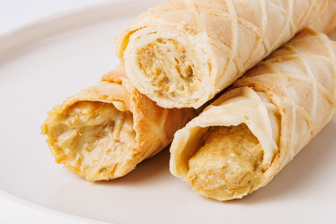 

Трубочки вафельные ВкусВилл с фисташковой начинкой 2 шт., 80 г