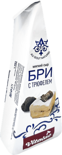 

Сыр Vitalat мягкий Бри с трюфелем 60% без змж 180 г