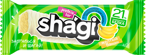 

Батончик Shagi со вкусом банана с высоким содержанием белка 40 г