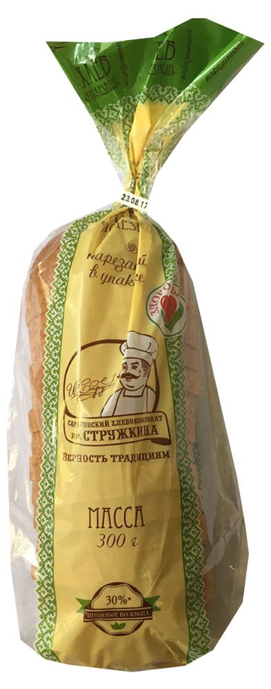

Хлеб Саратовский хлебокомбинат им. Стружкина Полезный нарезка 300 г