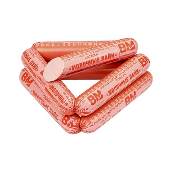 Сосиски Молочные лайн в/с газ/ср вес Волковысский МК