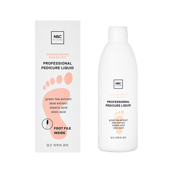 Средство для педикюра NSC Professional для удаления мозолей и ороговевшей кожи на стопах с пилкой абразивной 300 мл