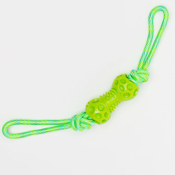 Игрушка для собак Гантель на веревке, 40х5х5 см