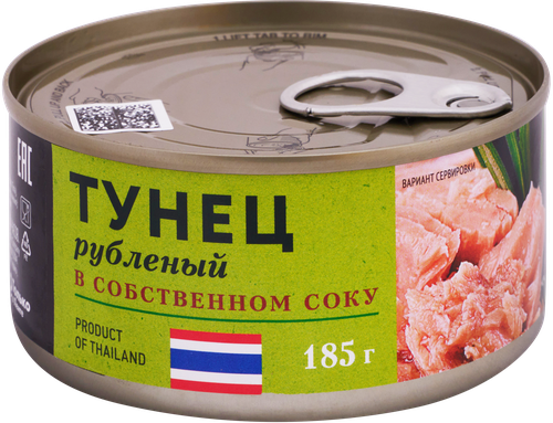 

Тунец Premium Club в собственном соку, рубленый 185 г