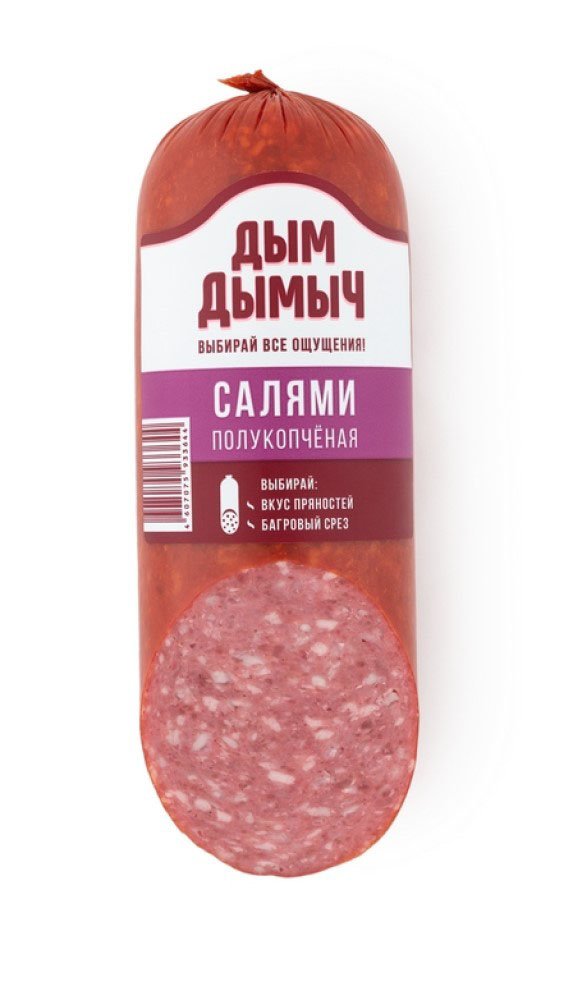 

Колбаса полукопченая Дым Дымыч Салями 350 г