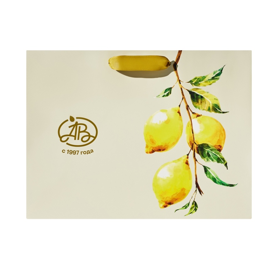 

Пакет подарочный Азбука вкуса Фруктовая коллекция Лимон L 40х30х14 см