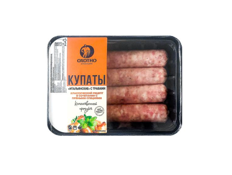 

Купаты Охотно Итальянские с травами 400 г