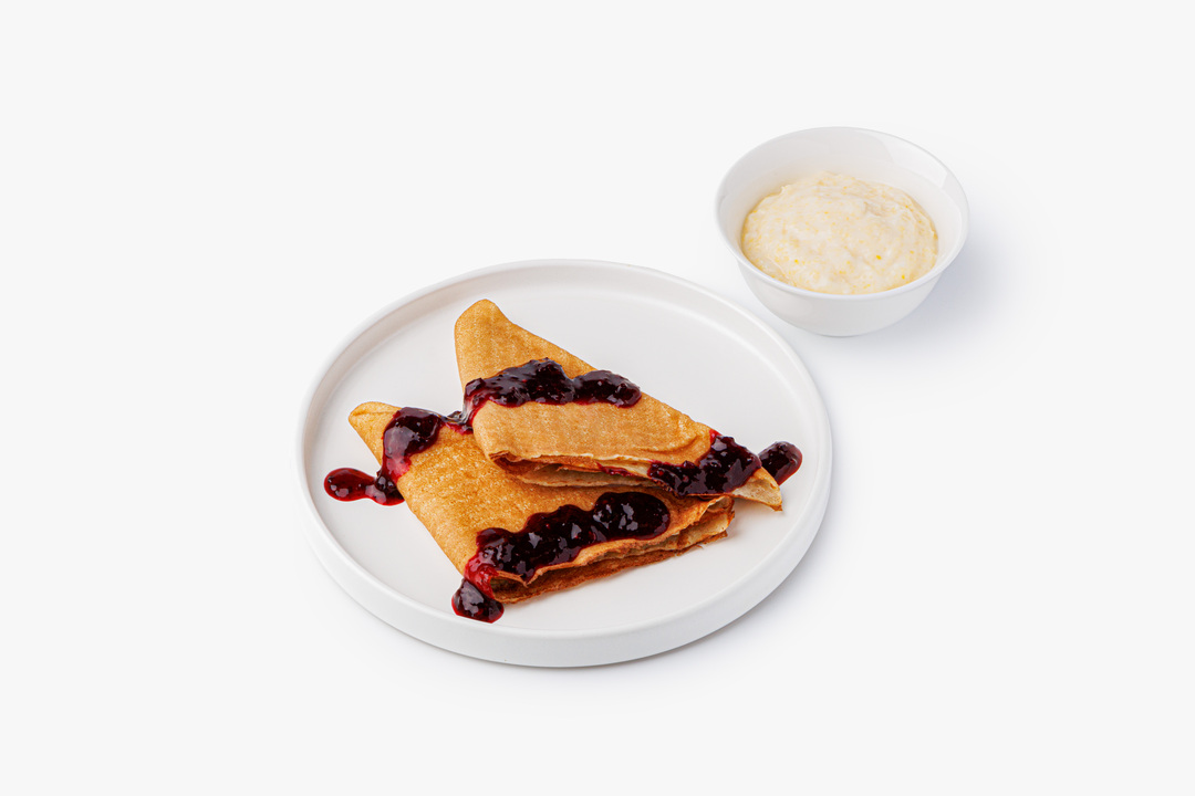 

Набор ВкусВилл каша кукурузная и блины с джемом смородиновым 240 г