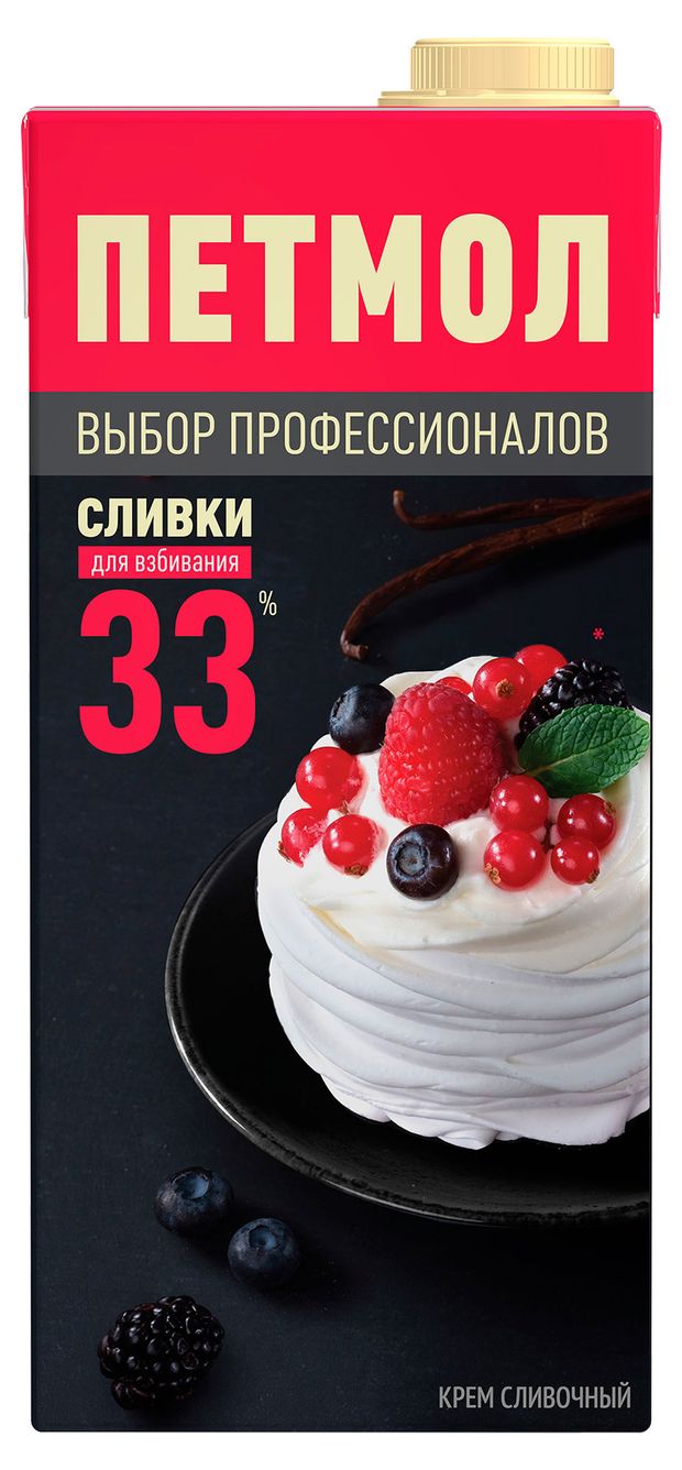 

Сливки Петмол для взбивания 33% 1 л