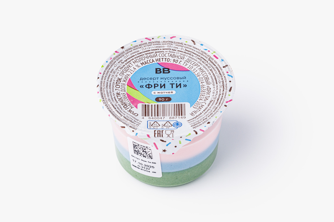 

Десерт ВкусВилл муссовый Фри ти с матчей 90 г