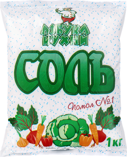 Соль Азбука Кухни пищевая самосадочная 1кг