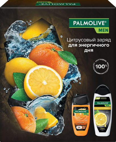 

Набор Palmolive Men Цитрусовый заряд и свежесть: гель для душа 250 мл, шампунь 450 мл