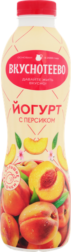 

Йогурт питьевой Вкуснотеево с персиком 2% 690 г