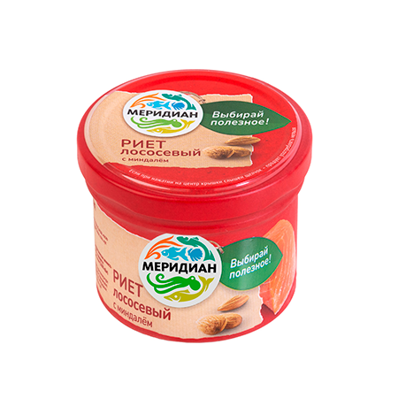 

Риет Меридиан лососевый с миндалем 100 г