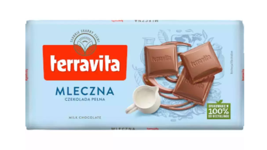 

Молочный шоколад Terravita Mleczna 100 г