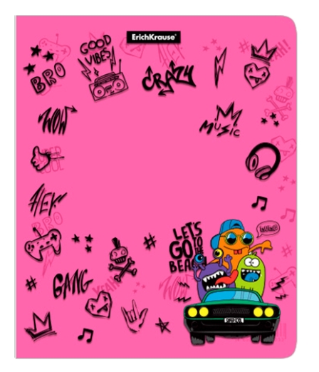 

Набор обложек ErichKrause Funny Monsters для тетрадей и дневников 21.2х34.7 см 12 шт.