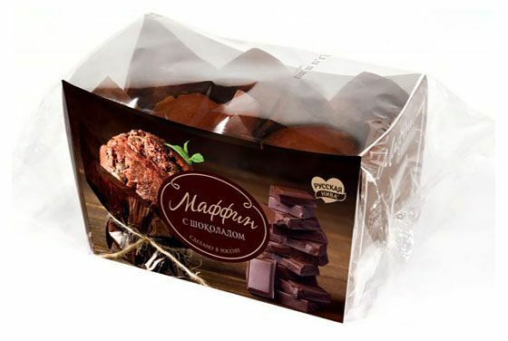 Маффин Русская Нива с шоколадом 160 г 