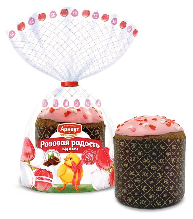 

Кулич Арнаут Пасхальный Розовая радость 160 г