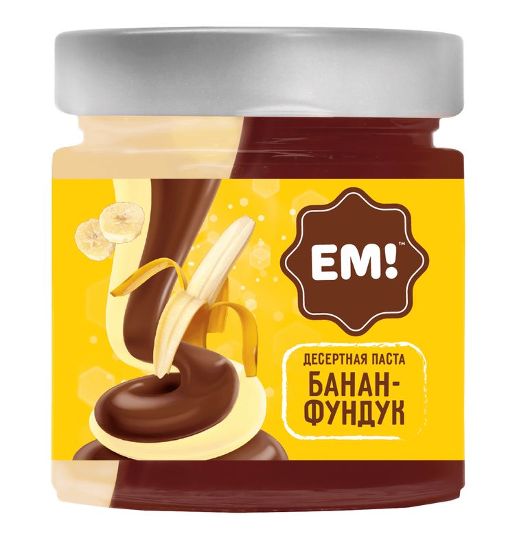 

Паста Ем! банан-фундук десертная с добавлением какао 230 г