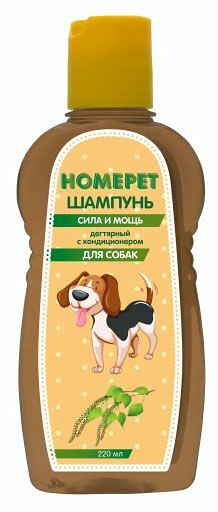Шампунь для собак Homepet Сила и помощь дегтярный с кондиционером